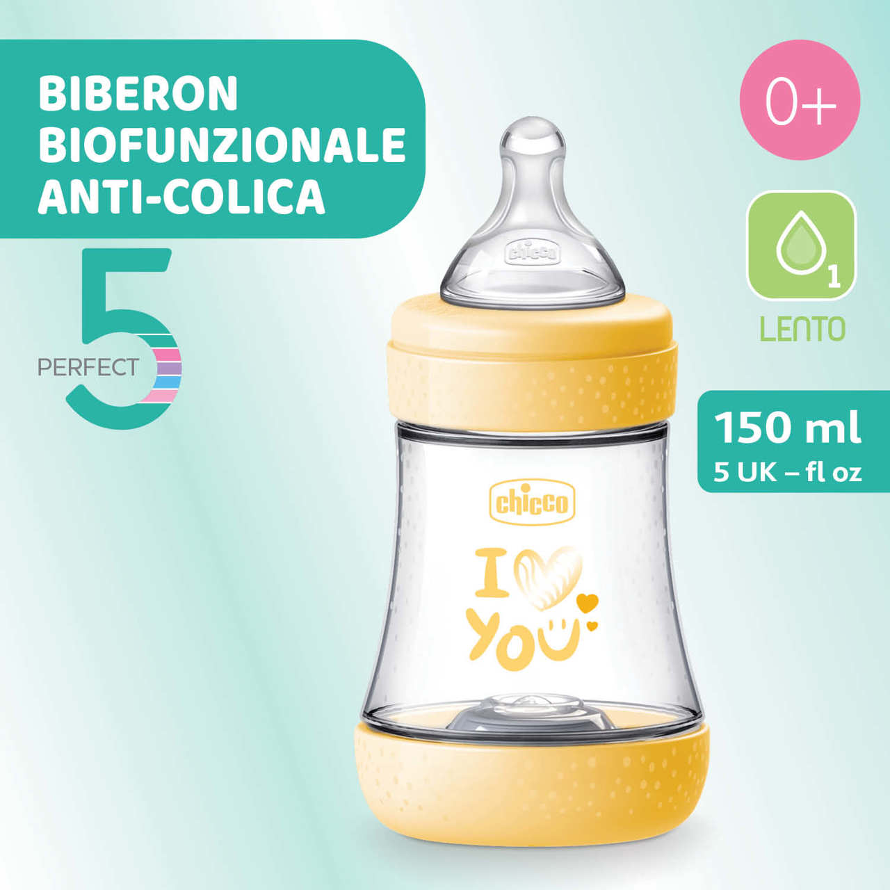 biberon chicco flusso lento anticolica